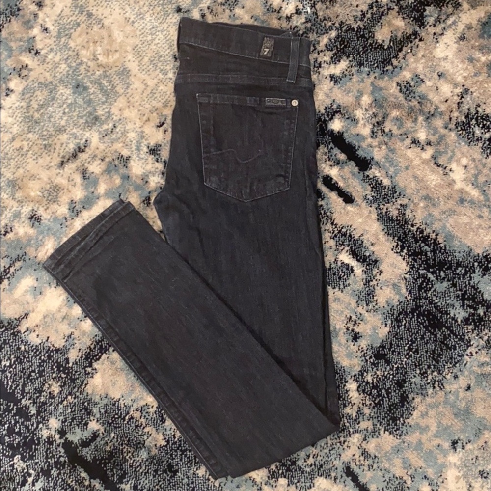 [7FAM] Mid Rise Roxanne Skinny Size 27 Jeans